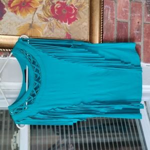 Teal shirt